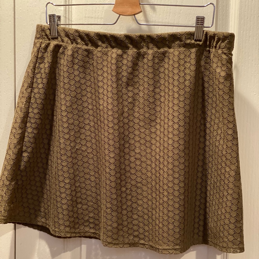 Dark Green Skater Skirt